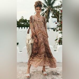 SPELL & THE GYPSY COLLECTIVE Lovers Beach Maxi Dress Mauve Size L BNWT